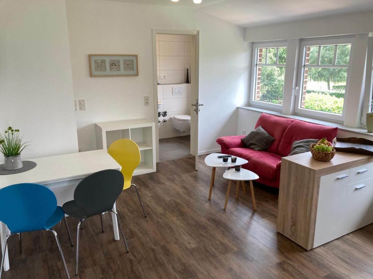 Ferienwohnung Heeser Birkenhof - Urlaub Auf Dem Bauernhof Mit Blick Ins Gruene Weeze Exteriör bild